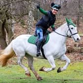 Michelle Ross riding horse Leila videoed the terrifying moment her 10-year-old riding companion's horse bolted, reaching 38 mph