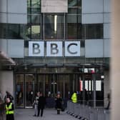 The BBC logo is seen at BBC Broadcasting House. Picture: Leon Neal/Getty Images