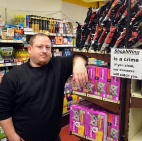 Robson's Food Store assistant manager Martin Passmoor has been discussing the issue of shoplifting on Chester Road. 