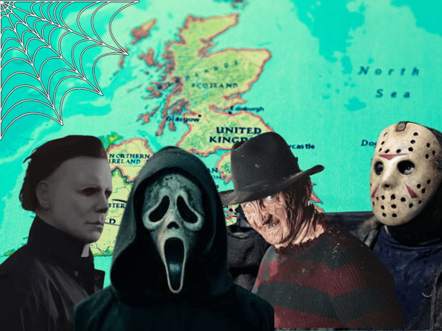 A OnePoll survey of 2,000 Brits has named who the country fears the most from the horror movie world - including which regions of the UK fear who the worst.