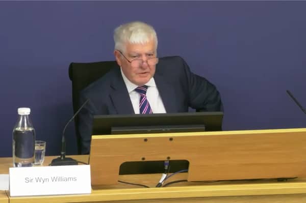 Sir Wyn Williams announces the death of Gillian Blakey.