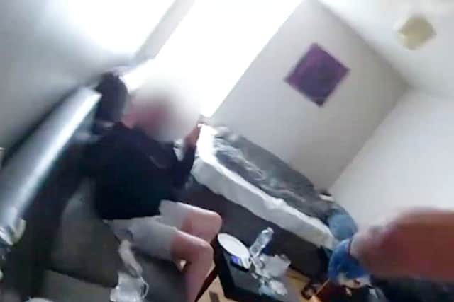 Police raided the flat and found Arnis Rizahi, 25, sitting on a sofa in the living room with 27 bags of cocaine in front of him, along with a set of scales.