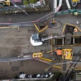 A sinkhole along Halifax Road, Hedben Bridge in Yorkshire has turned up on Google as an unlikely tourist attraction and five star reviews.
