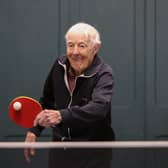 92-year-old table tennis player Ivan Pedley.