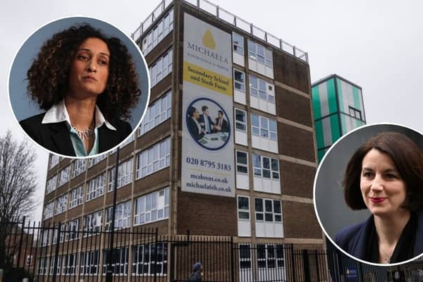 Michaela School headmistress Katharine Birbalsingh (left) hit out at Education Secretary Bridget Phillipson after a recent meeting
