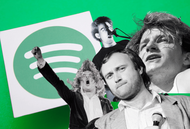 Who from the pantheon of 1980s acts are still dominating streaming services in 2025?