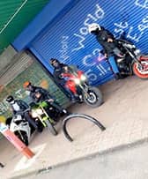 The gang filmed and pictured themselves driving stolen cars and motorbikes. 
