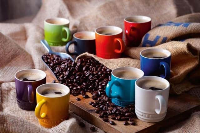 Le Creuset Stoneware Rainbow Coffee Mugs