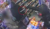 Balaclava-clad teen threatens shop owner at knifepoint.