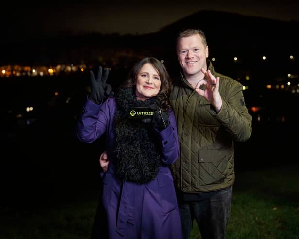 Omaze Million Pound House Norfolk winner Victoria Curtis-Cresswell with husband Dale.