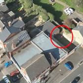 Man tries to flee drugs factory.