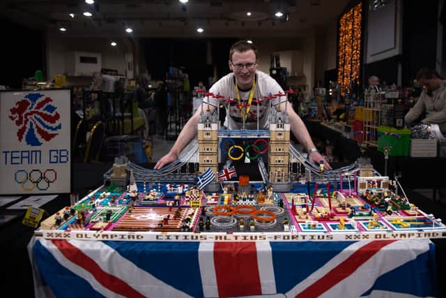 Dave Draper's LEGO replica of the London 2012 Olympic stadium.