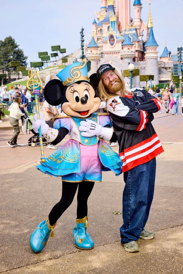 Sam Ryder pictured at the launch of the Disney Music Festival at Disneyland Paris