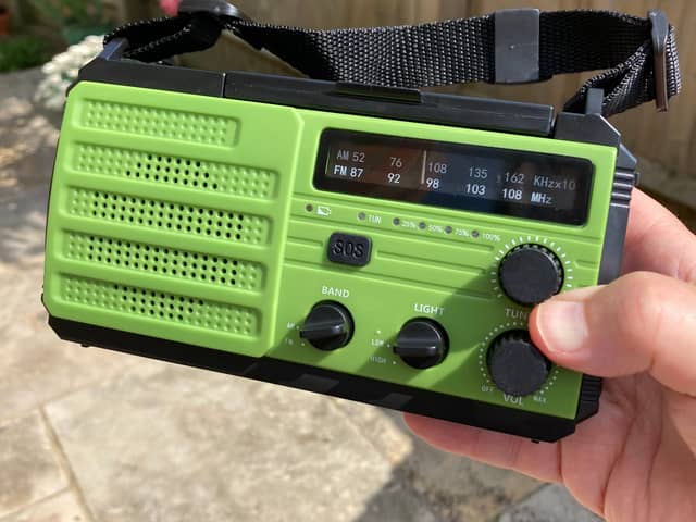 Workhorse:  the Ryichi wind-up radio is compact but could be a lifesaver
