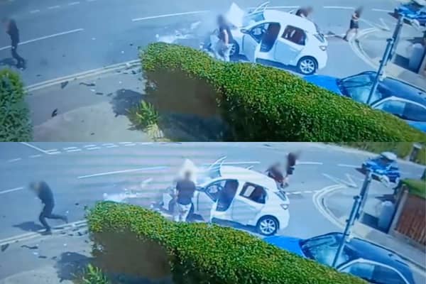 This video shows that as Melanie was trapped due to Kelsall crushing her driver’s side door - with the smell of petrol eminating from her totalled vehicle - Kelsall does not even glance in her direction