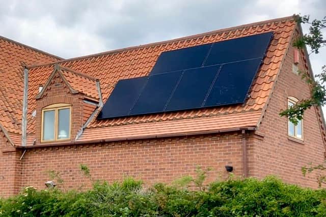 Solar panels  generate power even on cloudy days in Yorkshire!