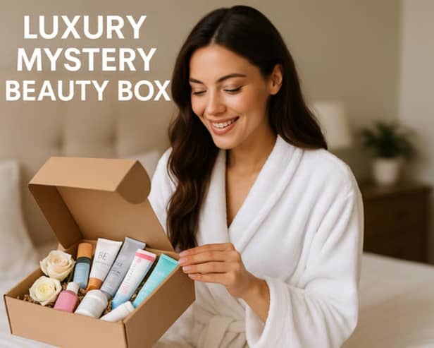 86% off the Wowcher mystery beauty box featuring  luxury brands such as Elemis, Liz Earle and Clarins