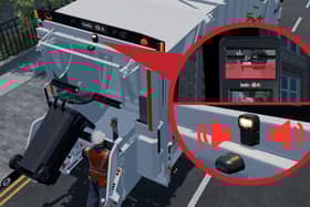 This bebe Human Detection System alerts the vehicle operator if anyone has entered its 'danger zone'
