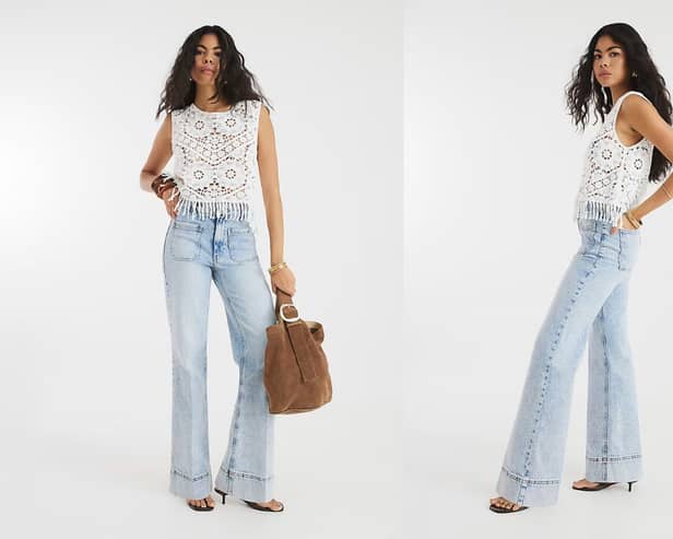 These high-waisted jeans from River Island will go with everything in your wardrobe