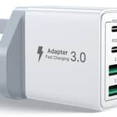 The charger has 40 watts of output across its four sockets