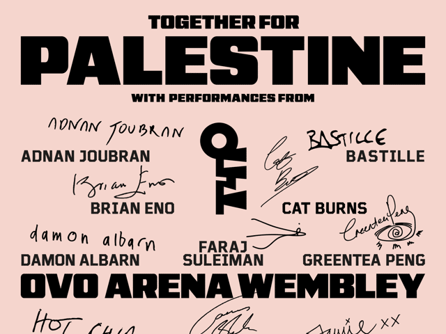 Musicians from across the UK and Palestine are set to raise funds for Gaza with the Together For Palestine concert this September.