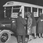 A coach service run on Sunday nights to take young men from the Forest of Dean to their sweethearts, most of whom are in domestic service in Cheltenham, in 1932