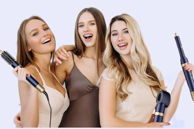 Transform your hair routine with the 4-in-1 Airstyler: style, curl, and straighten without heat damage