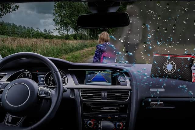 Just pop this on your dashboard and you'll have a clear windscreen by the morning