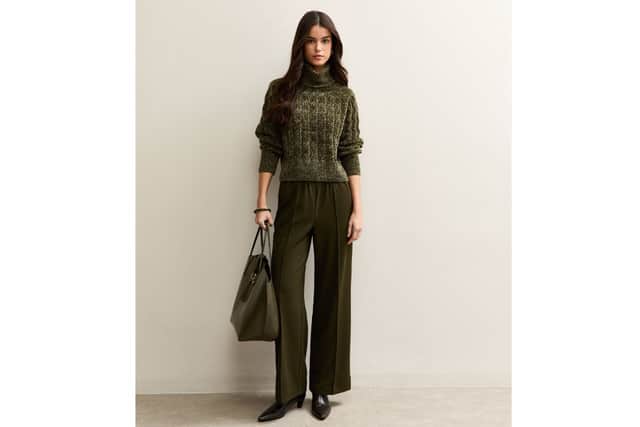 New Look cable knit roll neck jumper