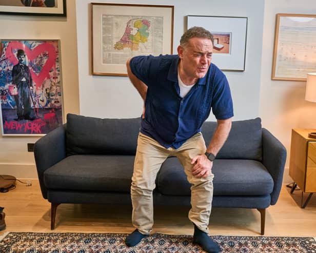 A third (33 per cent) said they realised they were no longer young when they started to notice a groan when bending down.  