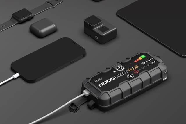 The GB40 can work as a portable power bank, with a USB-A output