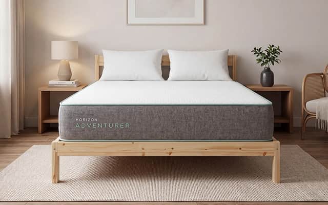 The Horizon Adventurer 1000 Pocket Memory Mattress combines pocket springs with bamboo-infused memory foam for a balance of comfort and support.