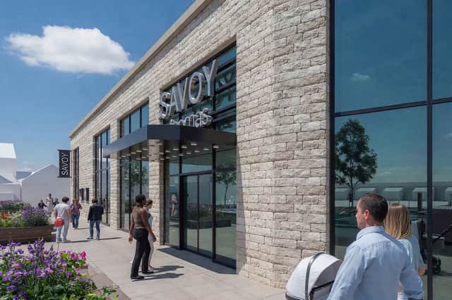 An impression of how the new cinema in Money’s yard will look.