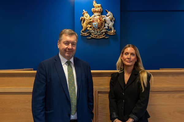 Coun Sean Matthews and Senior Coroner Laurinda Bower
