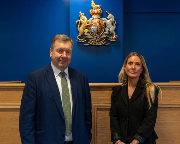 Coun Sean Matthews and Senior Coroner Laurinda Bower
