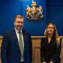 Coun Sean Matthews and Senior Coroner Laurinda Bower