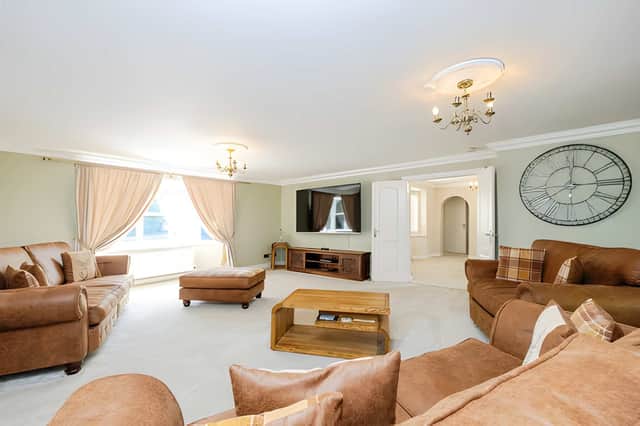 The 22ft bay-fronted lounge has patio doors opening onto the rear garden