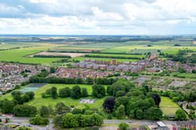 Drone images like this one show the potential that the vacant and disused land within the Old Sidings area holds, including Sleaford’s Bass Maltings which is also being included in the emerging masterplan.
