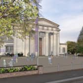 An artist's impression of how the completed Session House will look.
