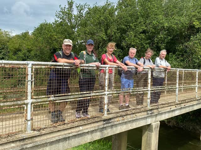 Stopping to admire the view during a walk in Beckingham.