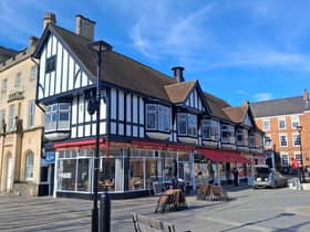 Recent improvements at businesses on Market Place with new signage and awnings with the help of UKSPF funding.