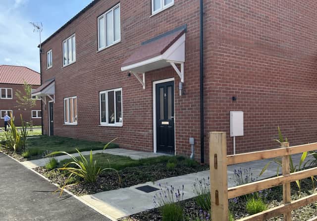 A photo of North Kesteven District Council houses.