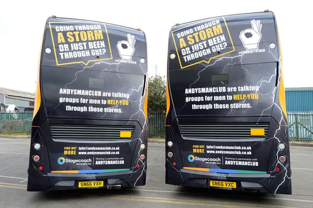 Andy's Man Club buses