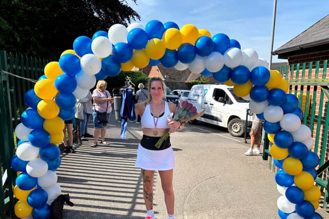 Kay Pluckwell ran the marathon in 3 hours 45 mins, raising £2,000 for Anthem Aspire