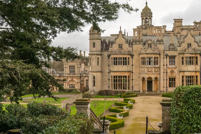 Explore the formal gardens at Harlaxton Manor