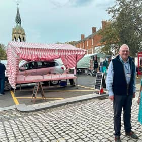 Coun William Gray, Portfolio Holder for Communities and Better Ageing with Coun Fiona Martin, Chairman and Mayor of Horncastle