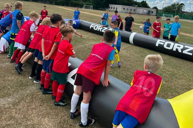 Inflatable football pitches are in Skegness! Attending Jack's Community Soccer School football camps. Tournaments coming in 2027.