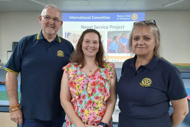 Alli Cowell spoke to Market Rasen Rotarians about her support in Nepal