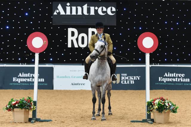 Danni Harris and Shadowfax - London International Horse Show Racehorse to Show Horse Qualifier 2026 winner