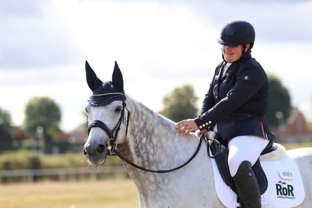 Danni Harris and Shadowfax - London International Horse Show Racehorse to Show Horse Qualifier 2026 winner